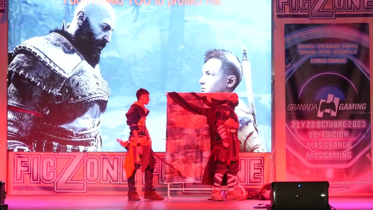 Ficzone 2023 - Concurso cosplay - God of war Ragnarok (mención especial invitada mads)