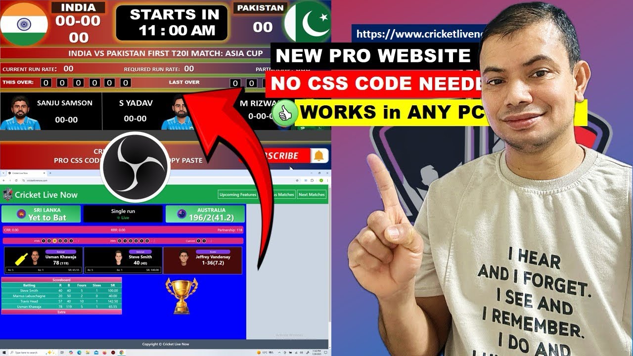 Yeah Website Fire Hai 🔥: No Need CSS Code For OBS