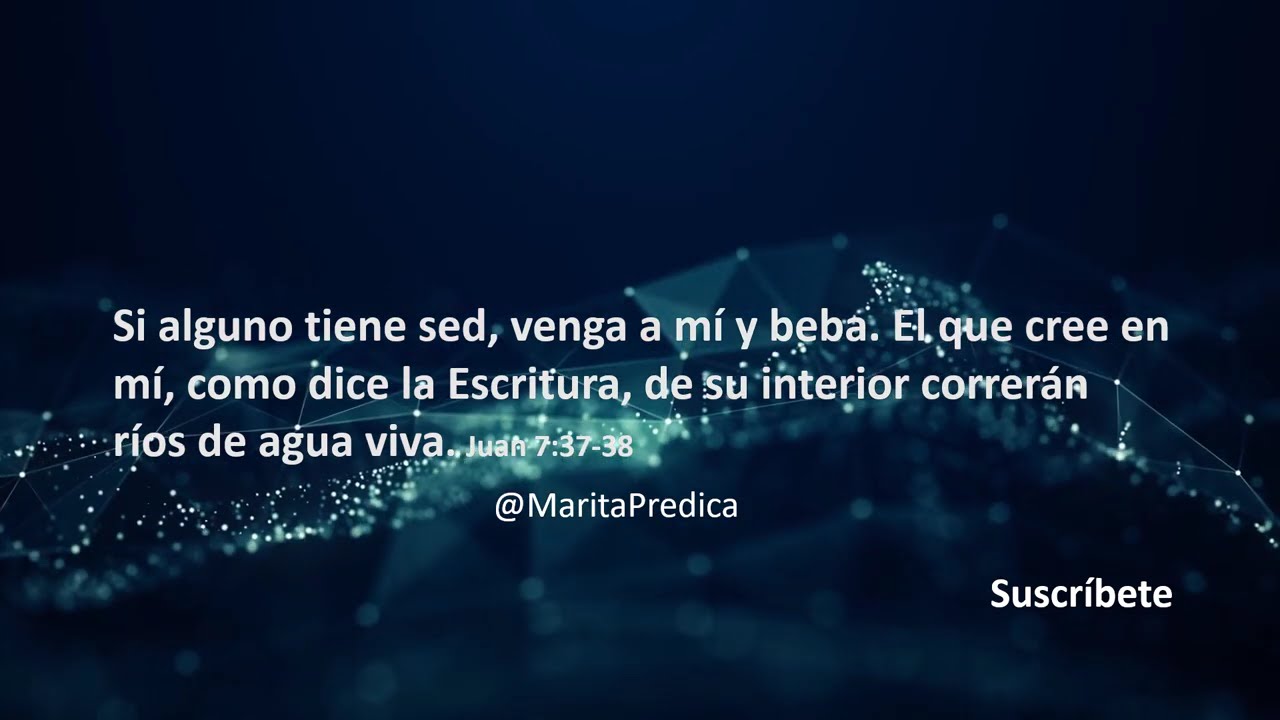 Cuando tu ALMA tenga SED: Reflexión sobre RIOS de AGUA VIVA | DEVOCIONAL Juan 7:38 | Fiesta de Sucot