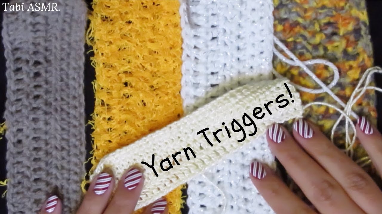 ASMR: Yarn Triggers! Pulling, scratching, yanking...Sleepy Time! (No Talking)