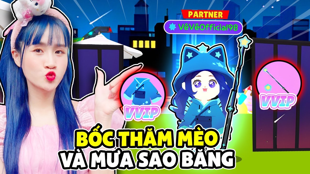 Bốc Thăm Nhân Phẩm Mèo Và Mưa Sao Băng | Play Together | Vê Vê Official