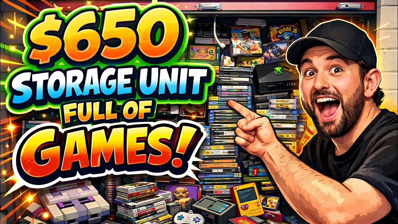 I Spent $650 on a Storage Unit FULL of Video Games… Was It Worth It?