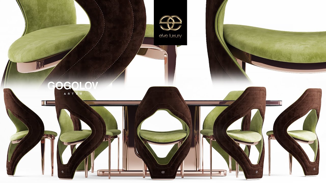 Моделирование кресла elve luxury