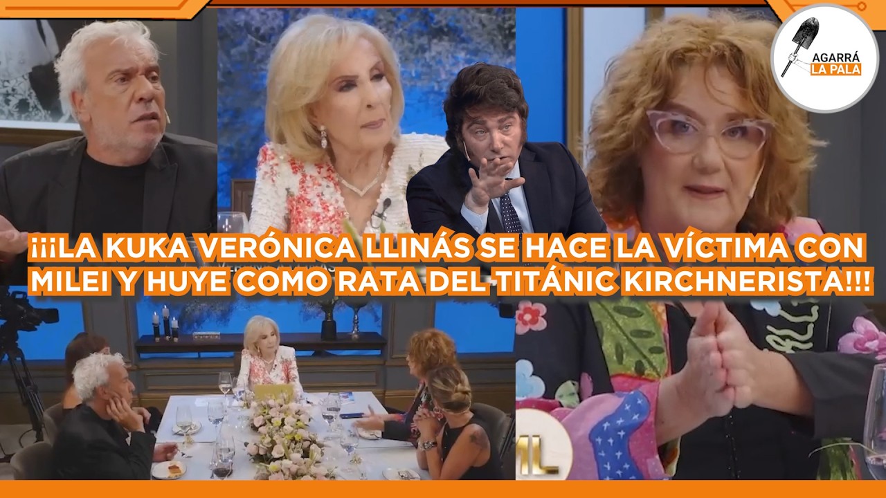 LA KUKA VERÓNICA LLINÁS SE HIZO LA VÍCTIMA DE MILEI EN LO DE MIRTHA Y HUYE COMO RATA: 