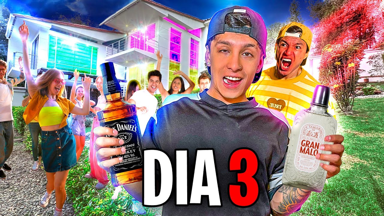 24 HORAS SOLOS EN la CASA DE  @PARCERICO   *me embriago *🤮