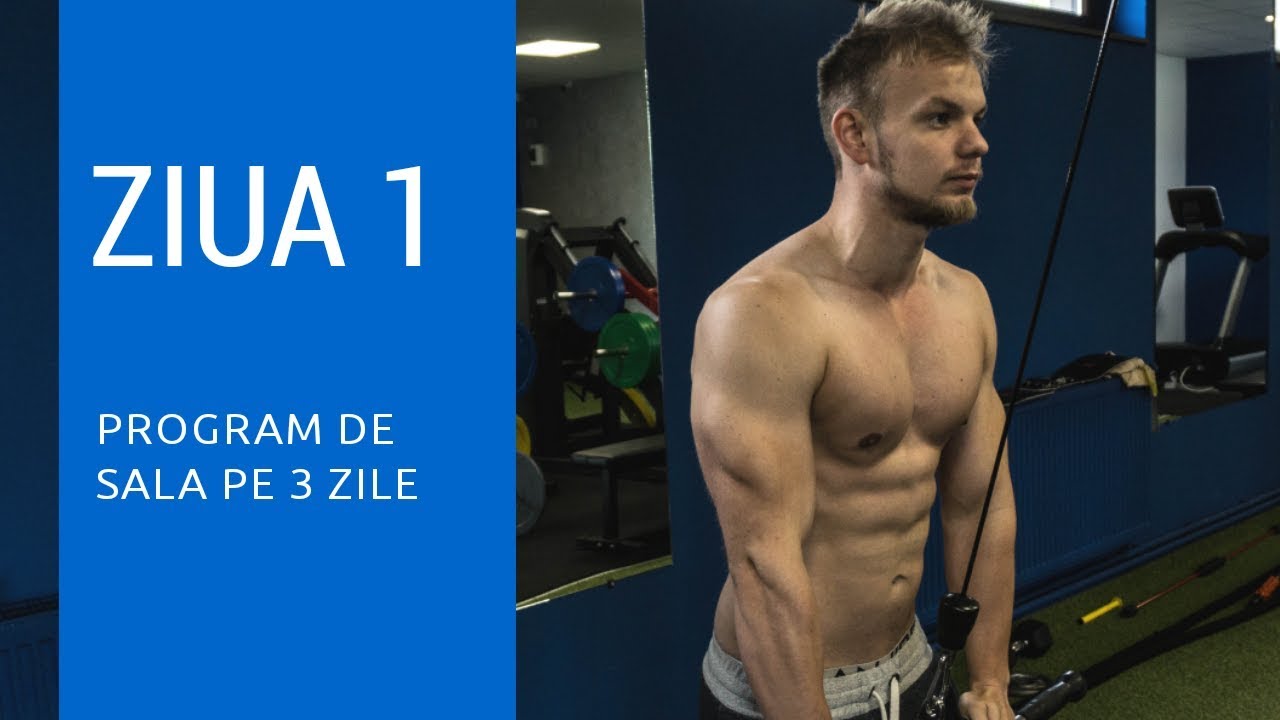 Piept | Triceps | Umeri | Program de 3 zile | Ziua 1