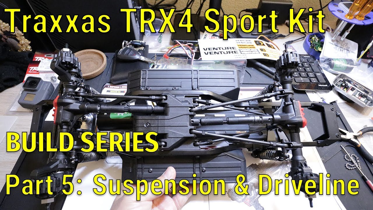 Traxxas TRX4 Sport Kit Build Series - Part 5 - Suspension and Driveline