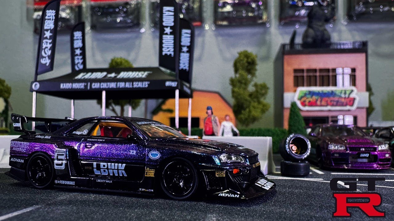 CM Models 1/64 Nissan Skyline R34 Super Silhouette LBWK Unboxing + Review!