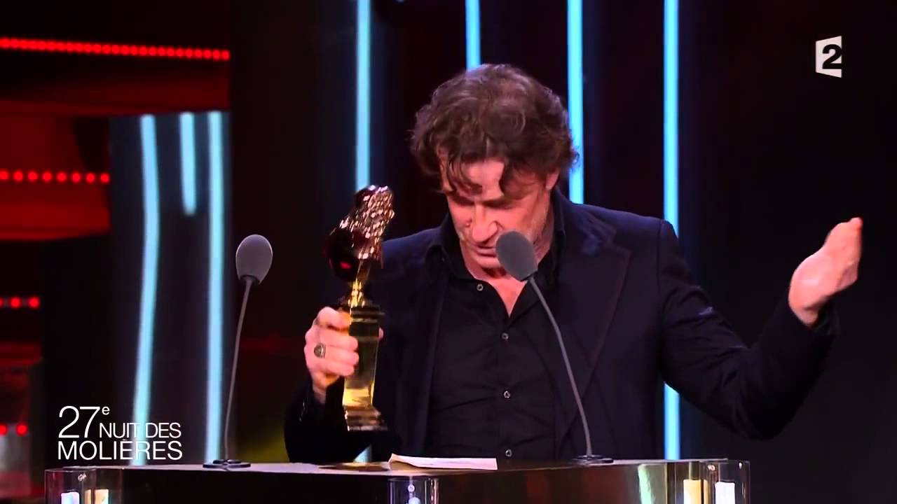 Thierry Frémont reçoit le Molière du Comédien dans un second