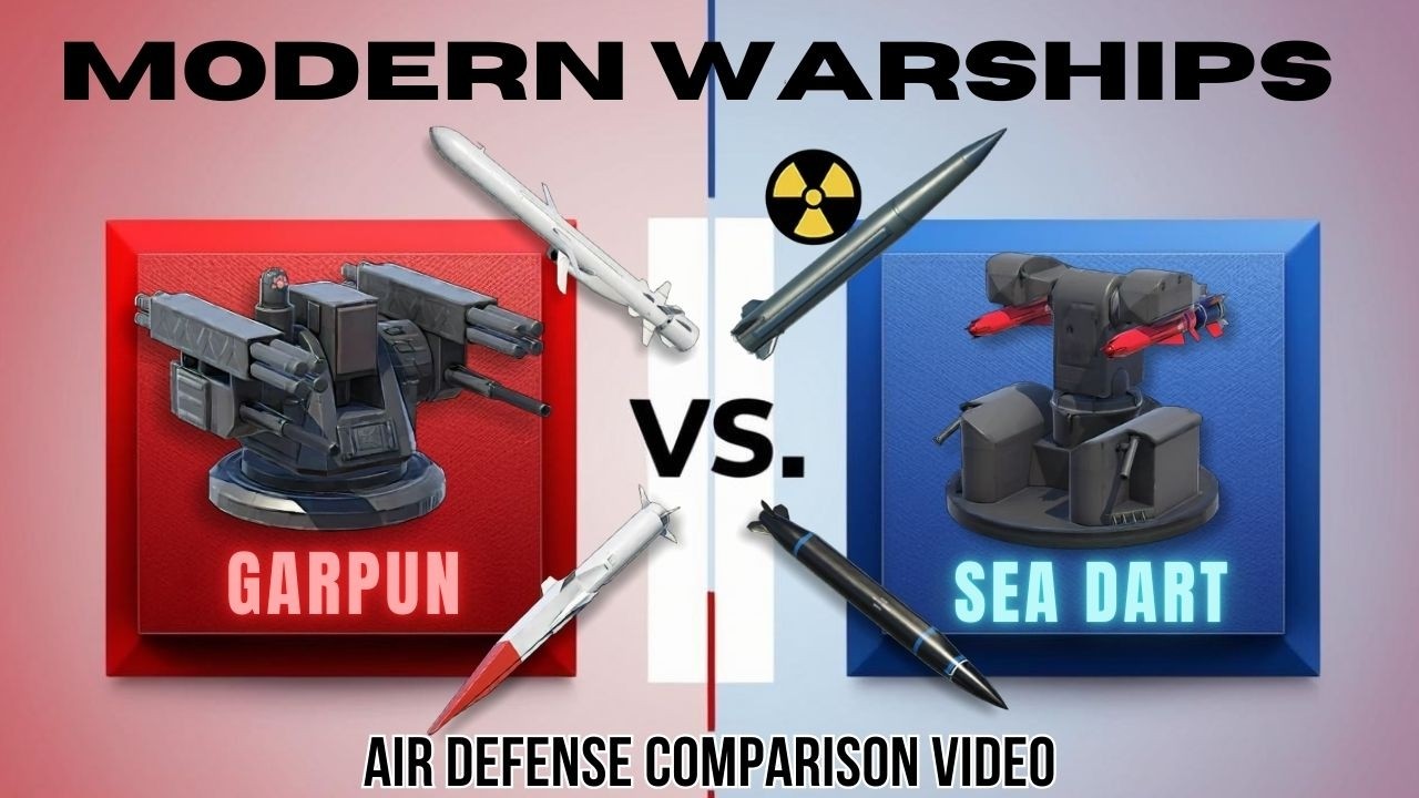Sea Dart versus Garpun (30mm) Air Defense Comparison Video | Modern Warships