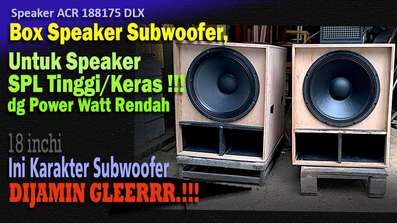Box Speaker Miniscoop Subwoofer, Untuk Speaker Watt Rendah SPL Tinggi !!!