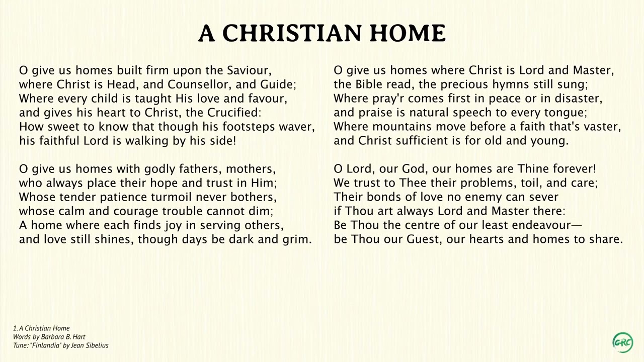 001 A Christian Home | Main Tune