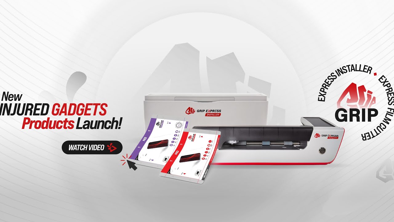 GRIP Express - Screen Protector Cutter & Self Installer! Full Launch Demo and tutorial!