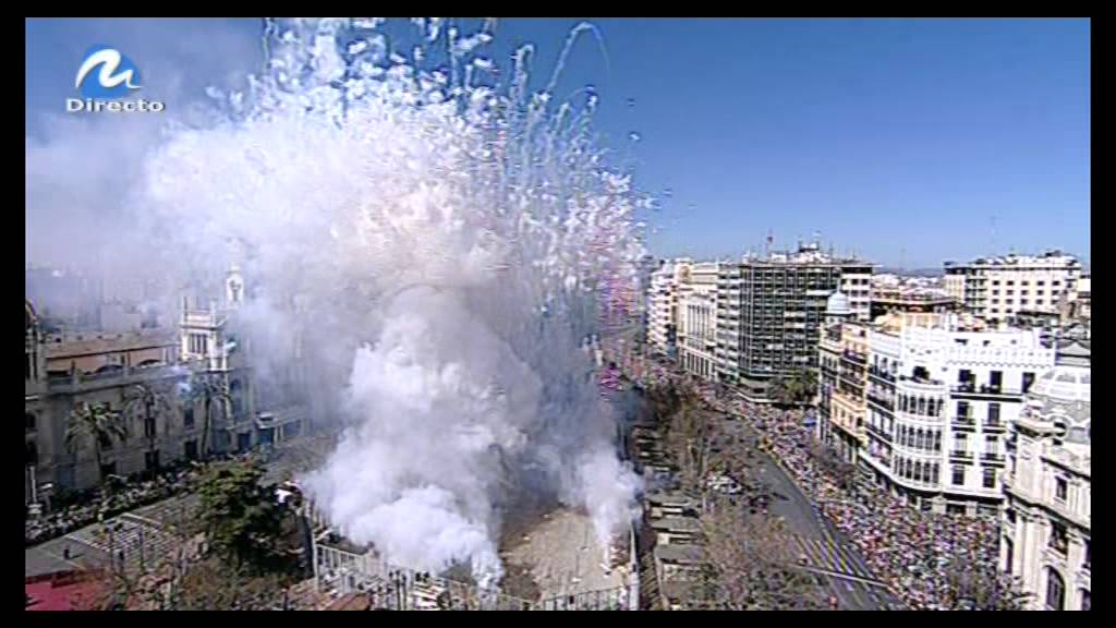mascletà domingo 16 de marzo 2014   pirotécnia Europlá