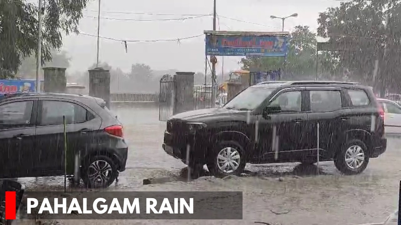Pahalgam: Heavy Rain Brings Relief from Heatwave