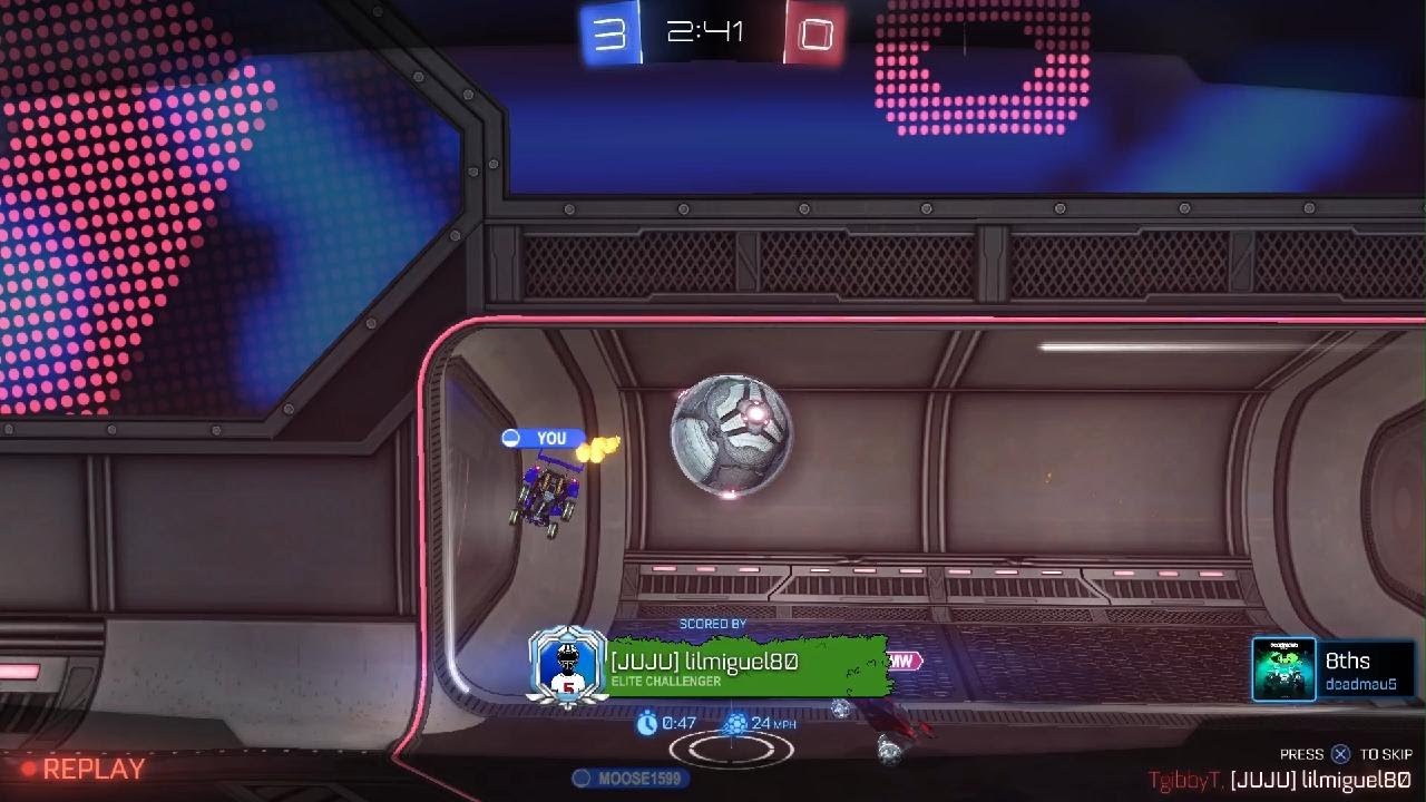 My first rocket League video.I hit this.