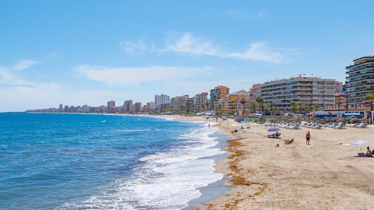 Playa de Los Boliches en Fuengirola, Málaga