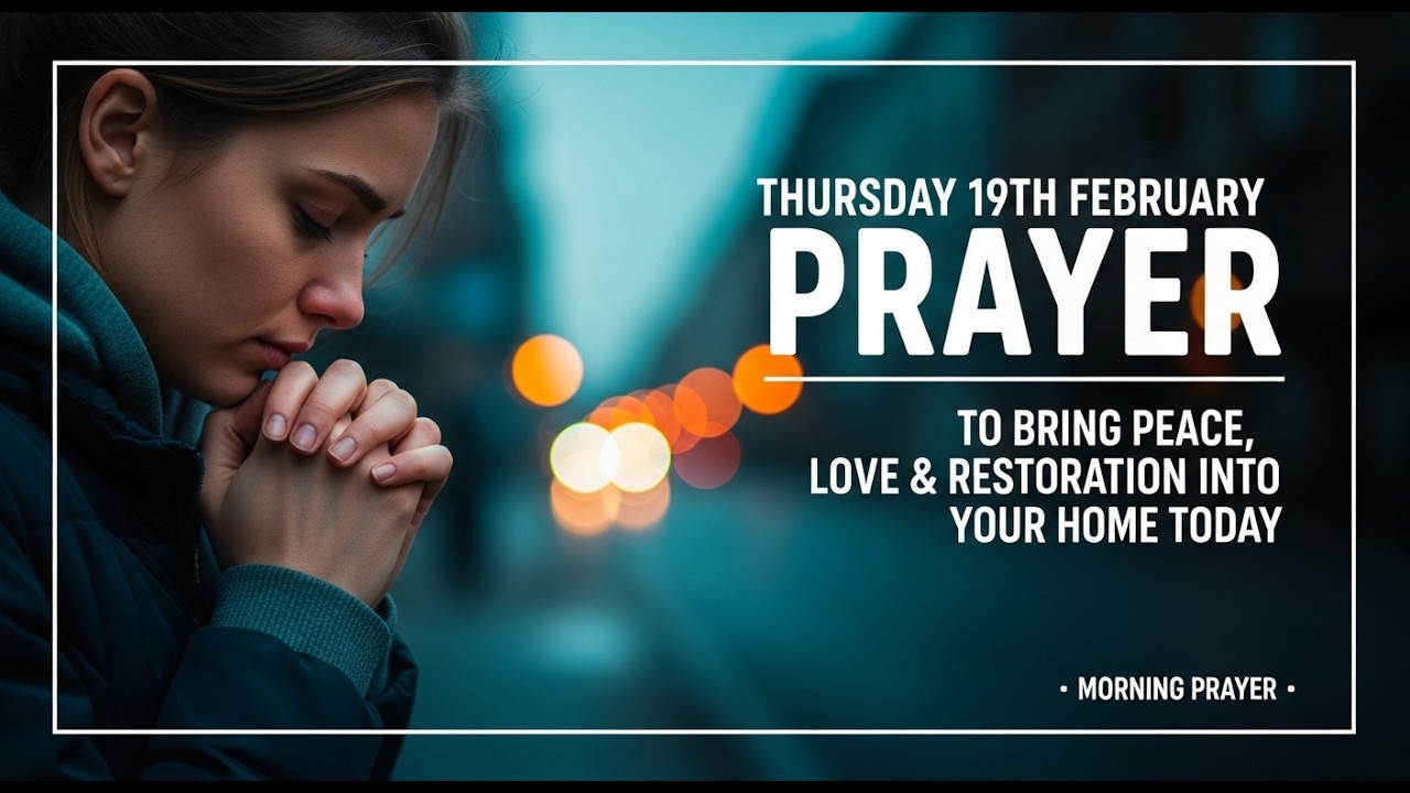 THURSDAY, 19TH FEBRUARY — PRAYER TO BRING PEACE, LOVE AND RESTORATION INTO YOUR HOME TODAY