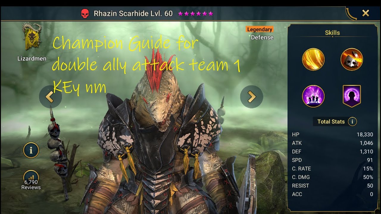 Clan boss champion guide Double ally attack team Raid shadow legends