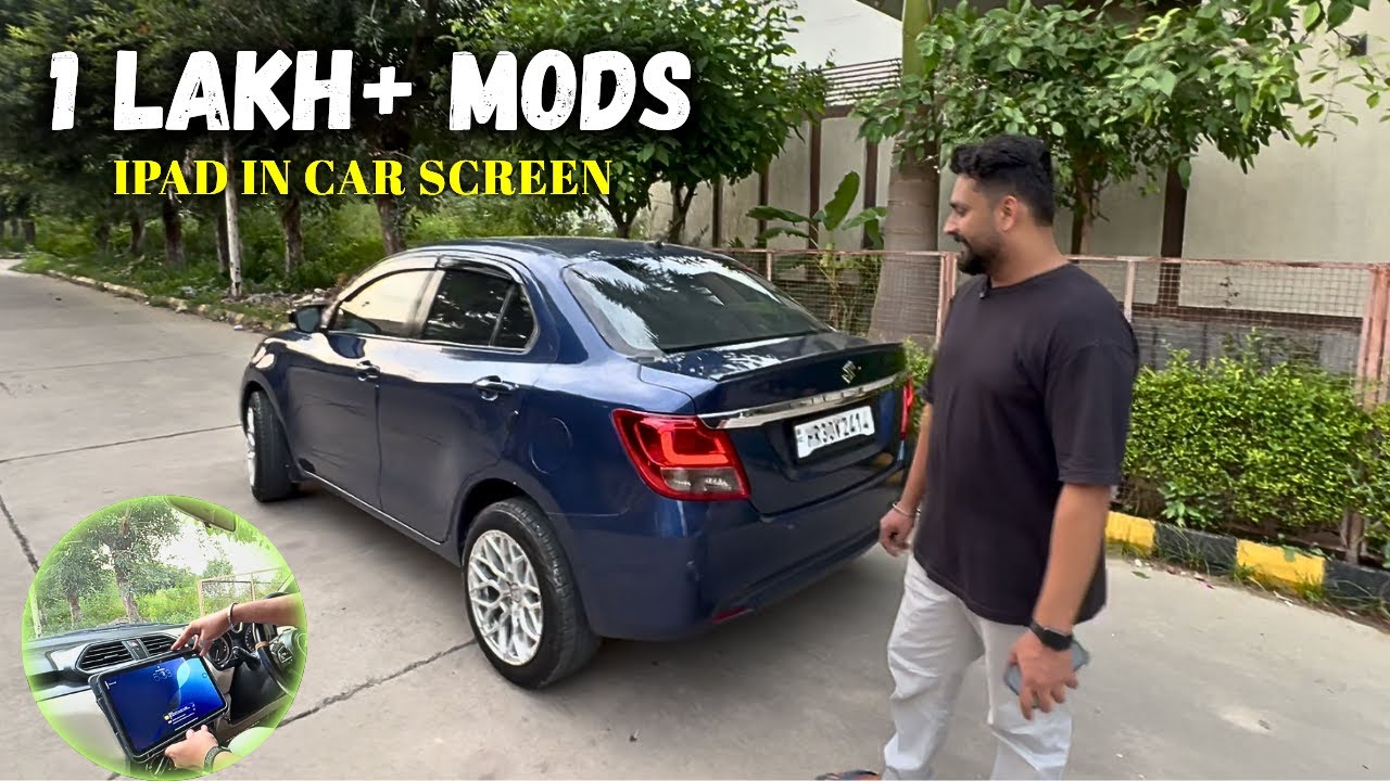This Swift Dzire Has iPad in Car 😱 | 1 Lakh Mods & Music System Upgrade