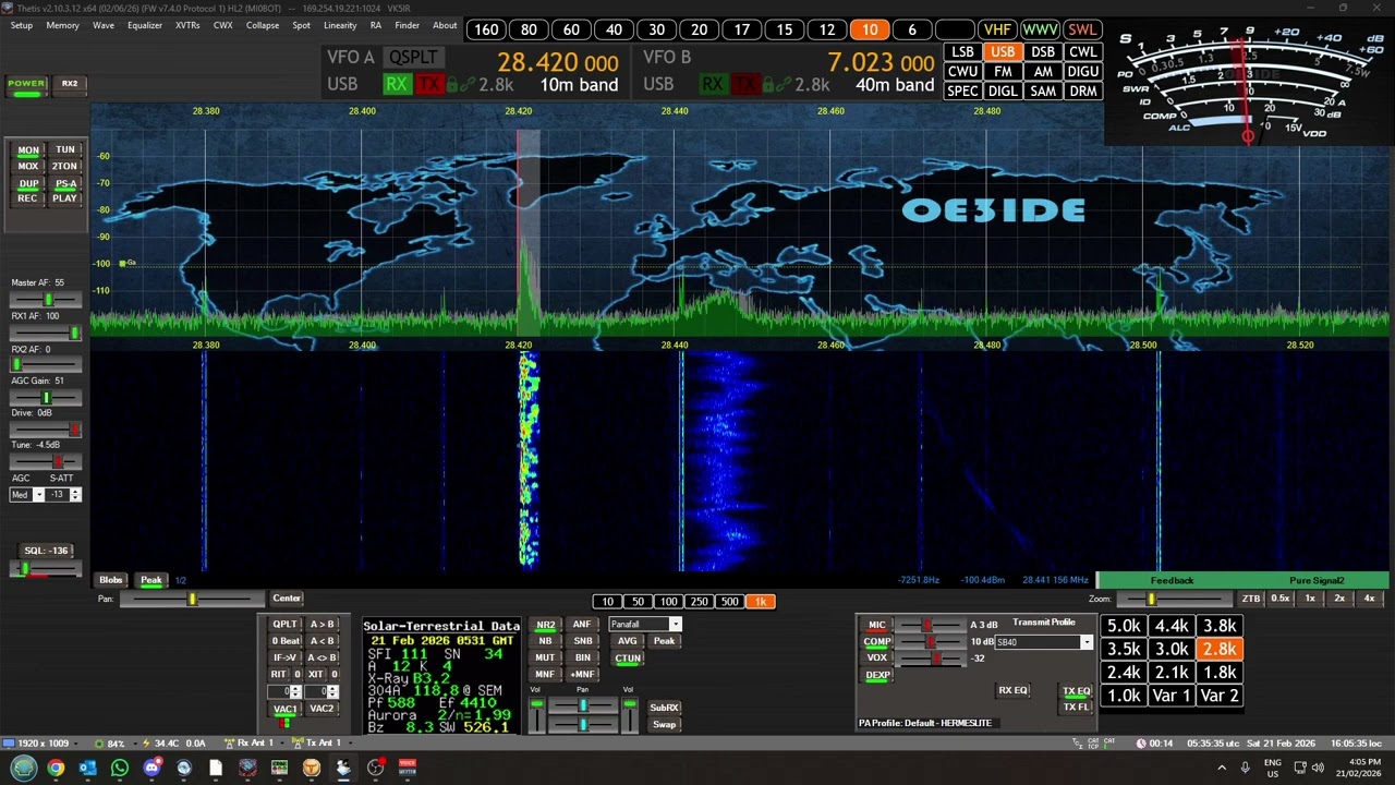 Working FK8HA New Caledonia on 10m SSB - 05:23 UTC 21/02/2026