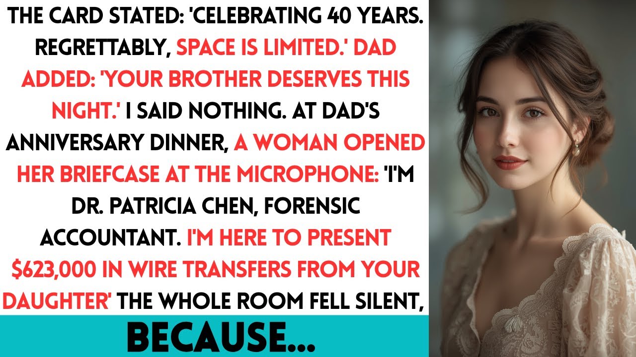 My Dad's Anniversary Gala Said 'You're Uninvited' — Then The Forensic Accountant Presented