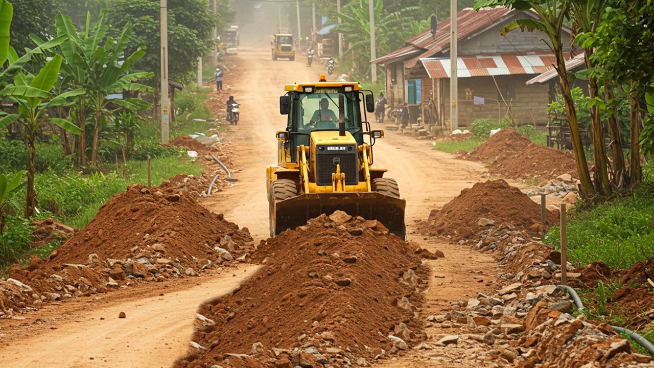 Amazing Paving the Path Forward! Expert Bulldozer’s Role in Progress Pushing Soil Perfect