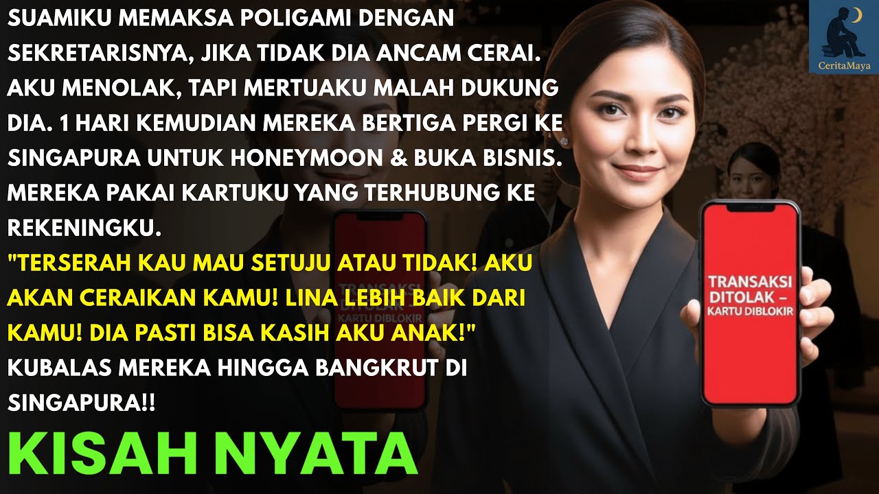 SUAMI AJAK PELAKOR & MERTUA KE SINGAPURA UNTUK NIKAH, KU BLOKIR KARTUNYA! MEREKA KELAPARAN & JADI...