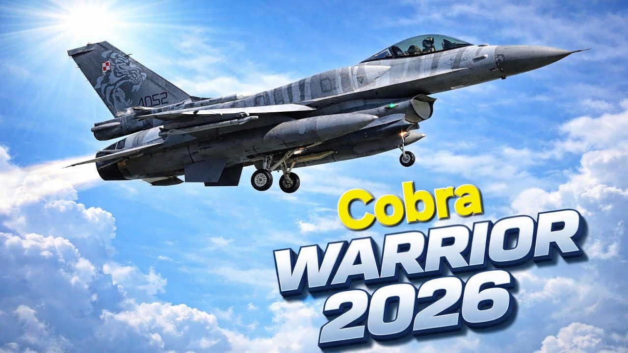 Cobra Warrior Polish F-16 & German Eurofighters at RAF Waddington + Protector Drone #cobrawarrior