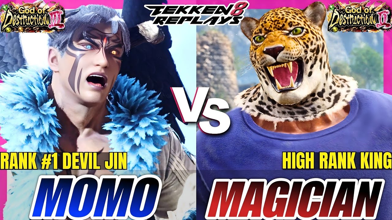 Tekken 8 - MOMO (Devil Jin) vs Magician (King) - High Level Ranked Match Replay