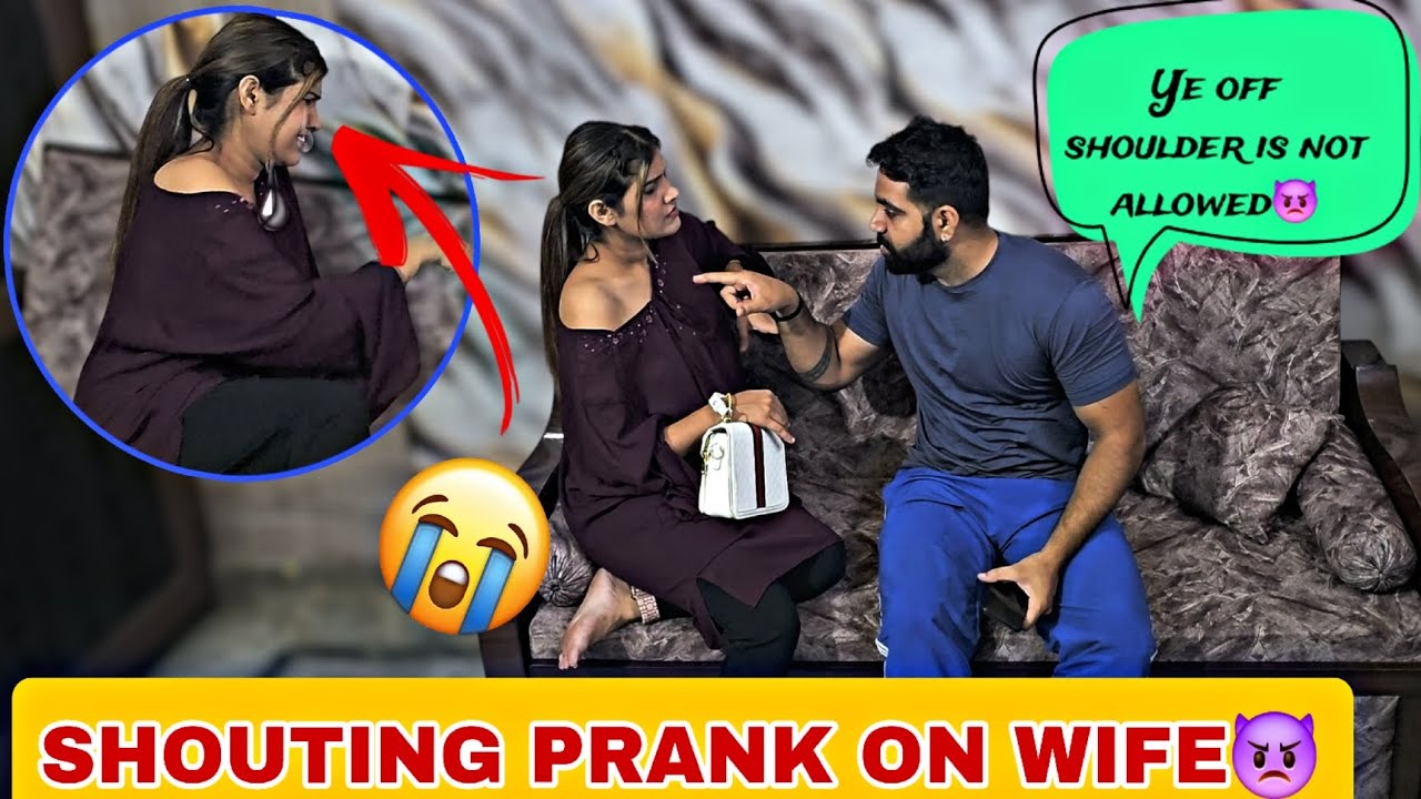 SHOUTING PRANK ON WIFE😡 She cried😭 Epic Reaction🫢 #viralvideo #funny #prankvideo