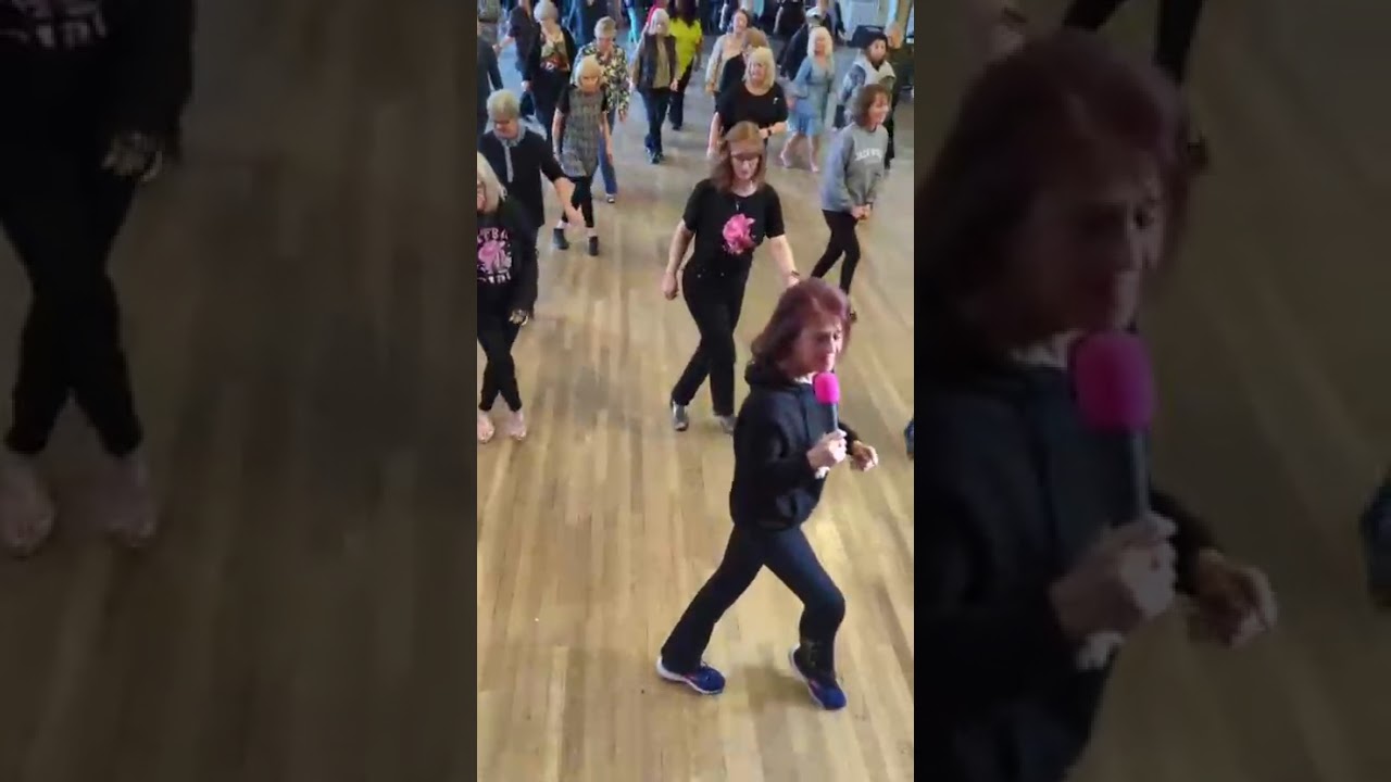 Light Up My Heart  --  Line Dance Demonstration with Maggie Gallagher in Bath, UK