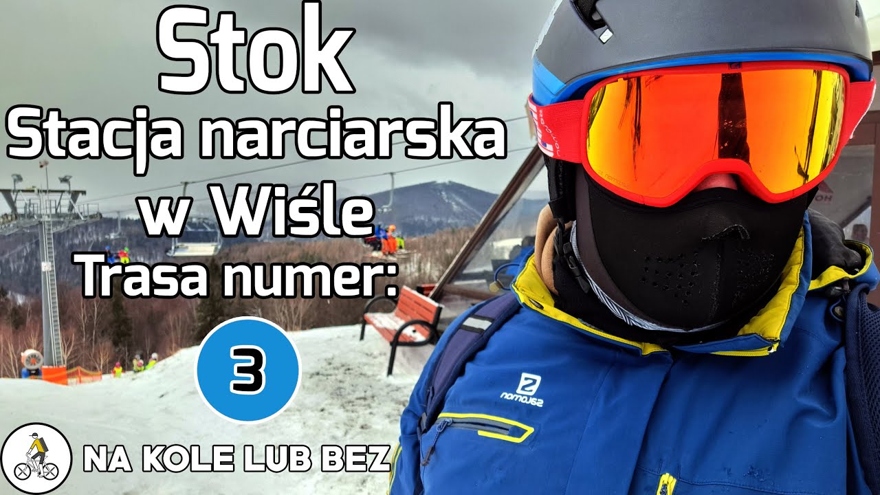 [4K] #Stok - Stacja Narciarska w Wiśle. Zjazd na nartach niebieską trasą 03. Stok, #Wisła Jawornik