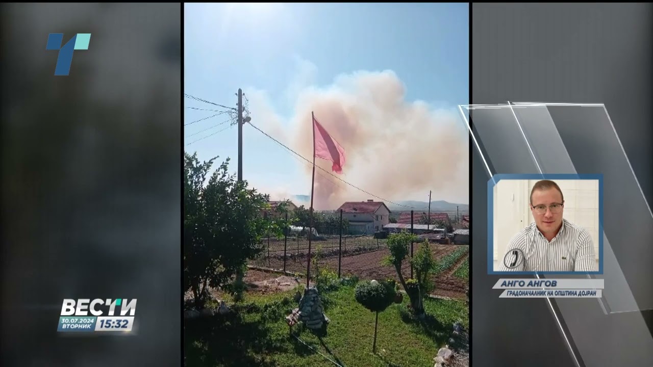 Голем пожар во Дојран, огнот стигна до градот, три куќи изгореа