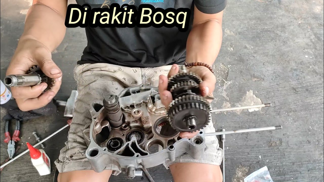 Rakit mesin TENGAH Jupiter 5tp