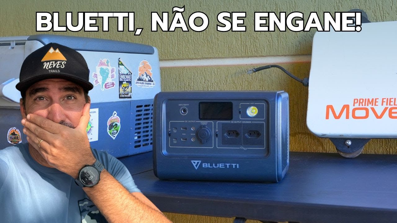 Não se engane com a estação de energia da Bluetti, tempo REAL de duração com Geladeira e Starlink!