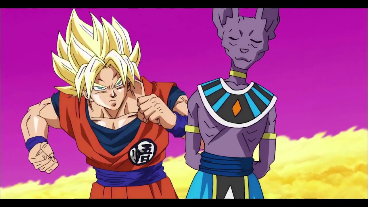 Goku (SSJ1 & SSJ2) VS Beerus | Dragon Ball Super Episode 5 Sub