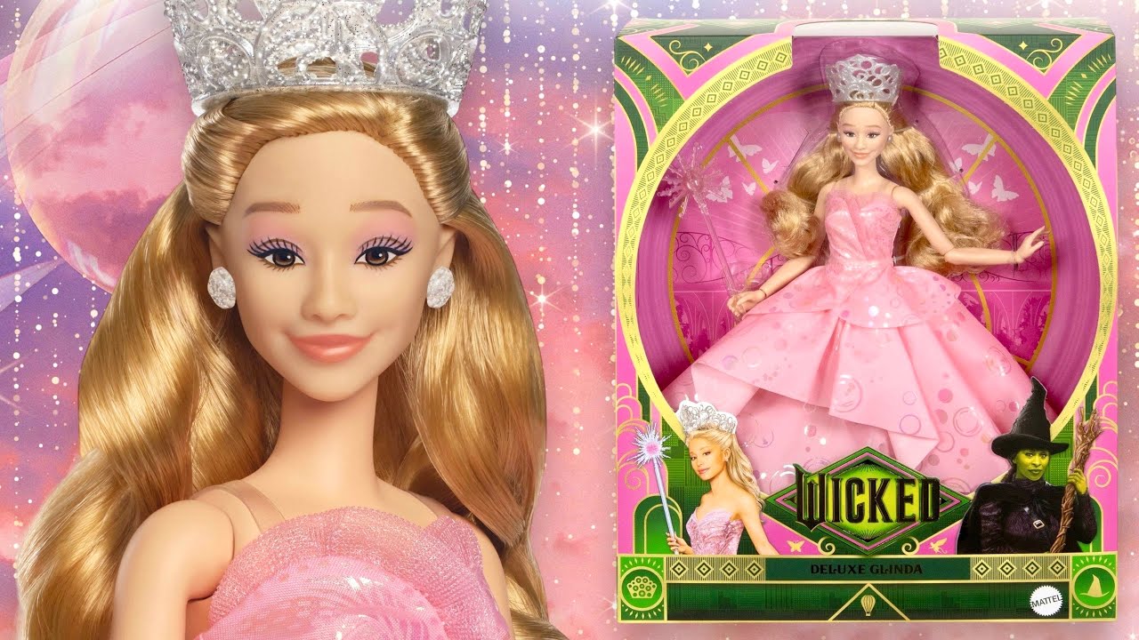 WICKED Glinda Deluxe doll by Mattel Unboxing & Review (Ariana Grande)