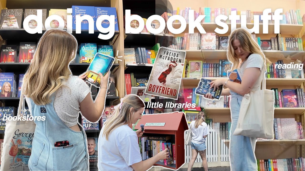 BOOKISH VLOG 📖🕯️ doing book stuff (bookstores, little libraries, reading + bookshelf makeover)