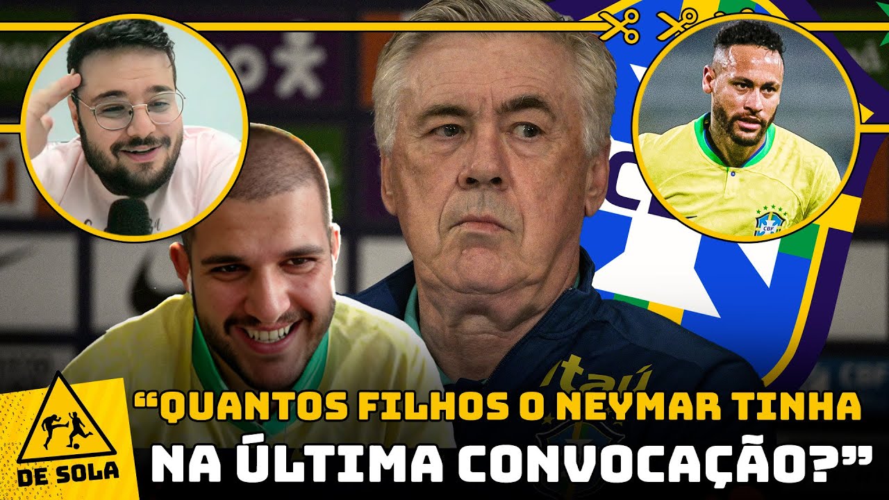 ANCELOTTI PARDAL? NEYMAR ACABOU? REAGIMOS À CONVOCAÇÃO DA SELEÇÃO BRASILEIRA DO ANCELOTTI