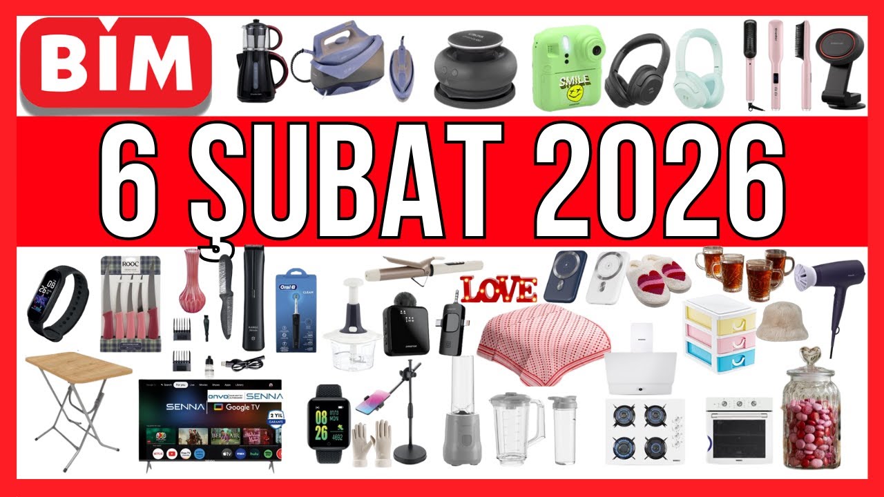 SOSYAL MEDYAYA İÇERİK ÜRETMEK İSTEYENLER İÇİN UYGUN ÜRÜNLER VAR KOŞUN! 6 ŞUBAT 2026 BİM CUMA AKTÜELİ