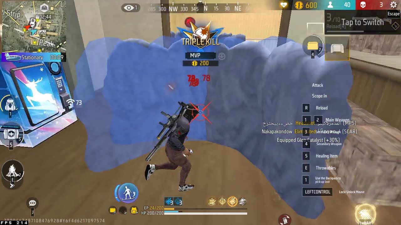 Free Fire Gameplay (Ryzen 5 5500 + GTX 1660 Super)