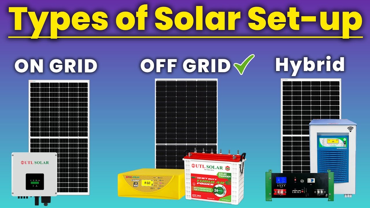 ON Grid vs OFF Grid vs Hybrid Solar System | ON Grid vs OFF Grid Solar System