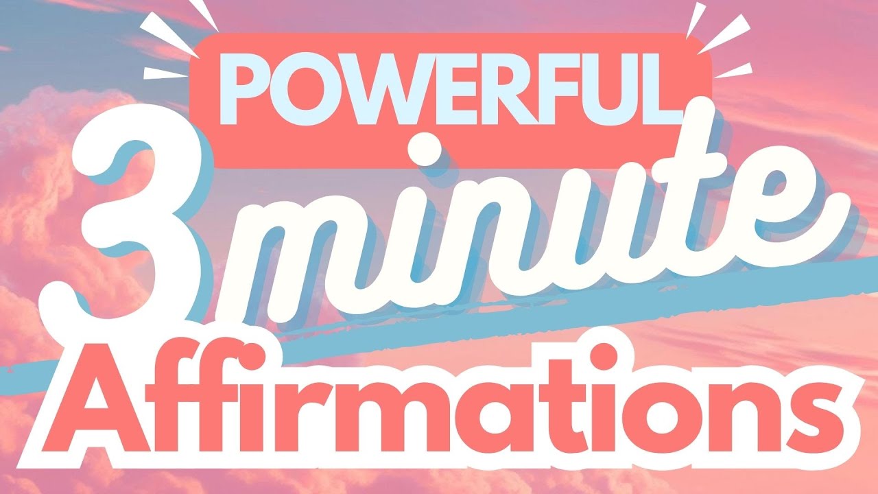 3 Minute Morning Affirmations | Daily Positivity & Manifestation
