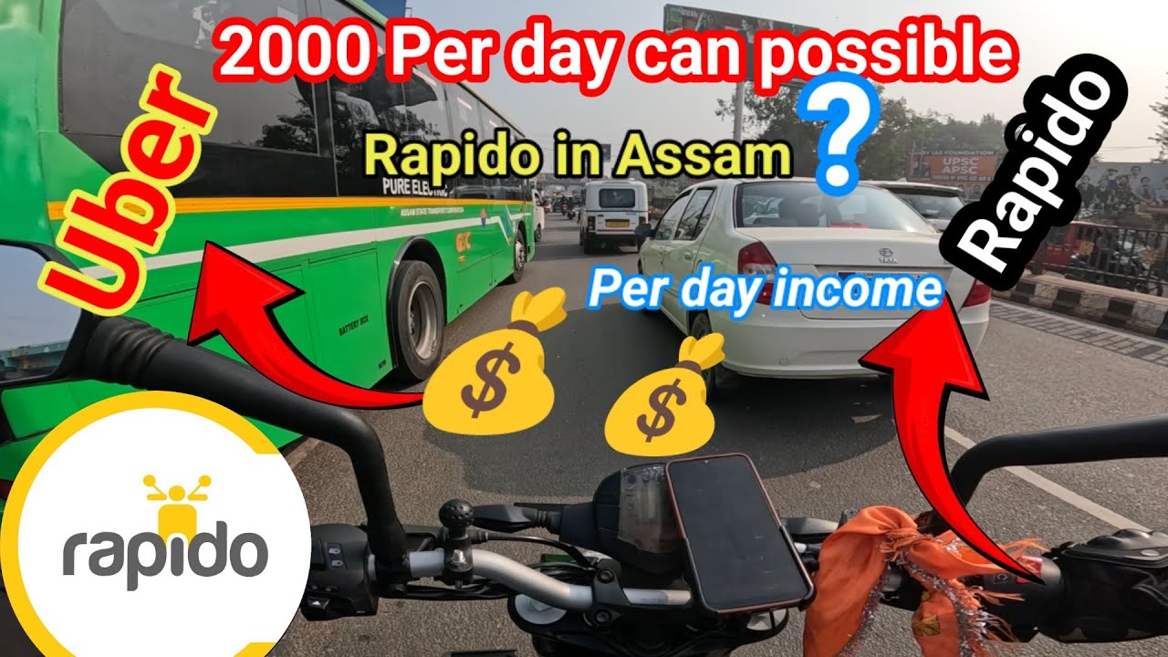 2000 Can Possible Rapido In Guwahati 💰| Uber bike taxi Earning