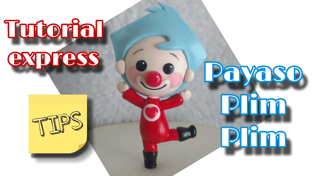 Como hacer payaso PLIM PLIM en porcelana fria rápido #payasoplimplim #coldporcelainclay