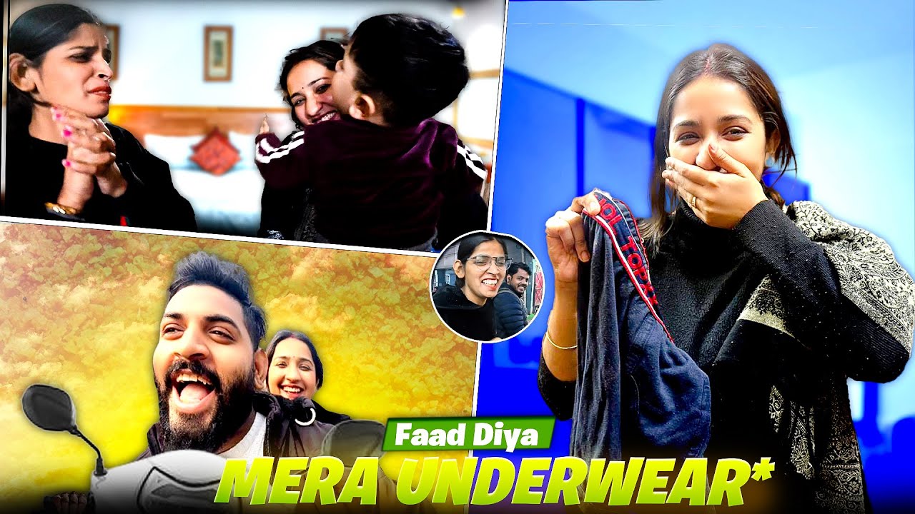 Mera Underwear* faad diya😧🥲| Mrandmrsgautam #mrandmrsgautam 
