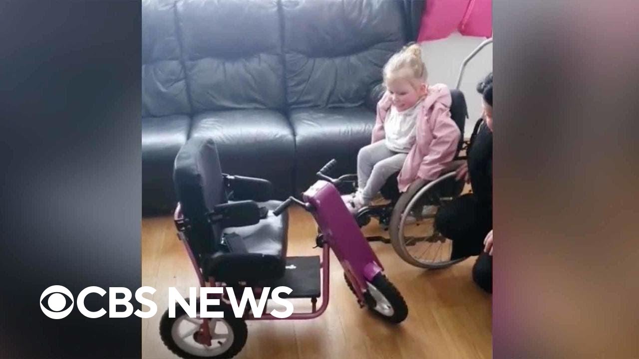 6-year-old with spina bifida surprised with first bike
