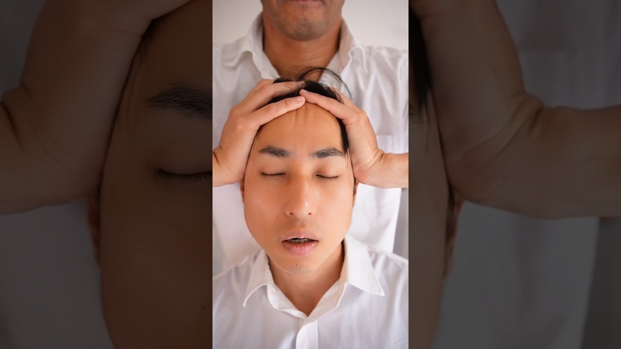 Head massage to promote blood circulation in the scalp #asmr #massage #sleep #relax