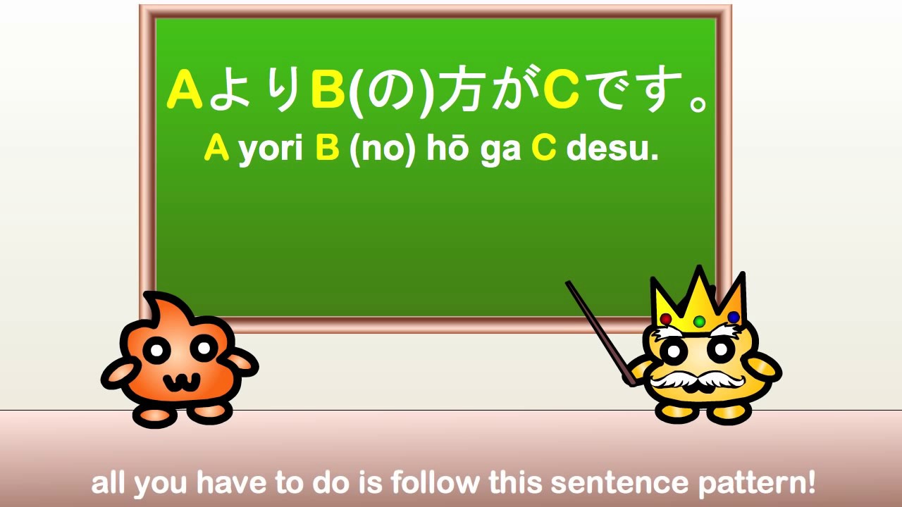 Japanese Grammar - Making Comparisons in Japanese